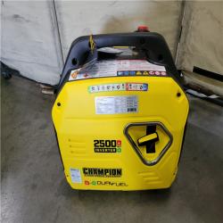 California AS-IS Champion Power Equipment 2500-Watt Recoil Start Ultra-Light Portable Gas and Propane Powered Dual Fuel Inverter Generator with CO Shield