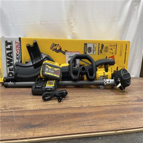 AS-IS DEWALT FLEXVOLT 60V MAX 17 in. Cordless Battery Powered Attachment Capable Trimmer Kit with (1) FLEXVOLT 3 Ah Battery & Charger