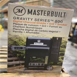 DALLAS LOCATION -Masterbuilt Gravity Series 800 Digital WiFi Charcoal Grill, Griddle and Smoker in Black