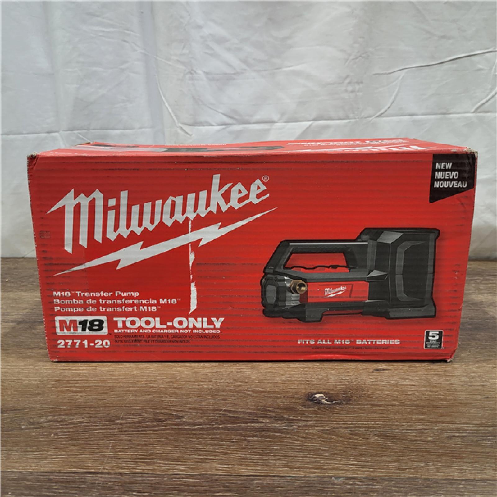 AS-IS M18 18-Volt 1/4 HP Lithium-Ion Cordless Transfer Pump (Tool Only)