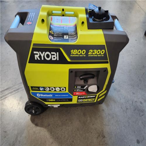 California AS-IS Ryobi 2 300-Watt Recoil Start Bluetooth Super Quiet Gasoline Powered Digital Inverter Generator with CO Shutdown Sensor