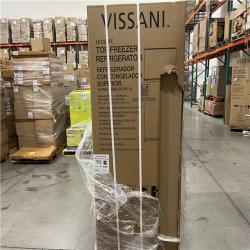 DALLAS LOCATION - AS-IS Vissani 18 cu. ft. Top Freezer Refrigerator in Stainless Steel Look