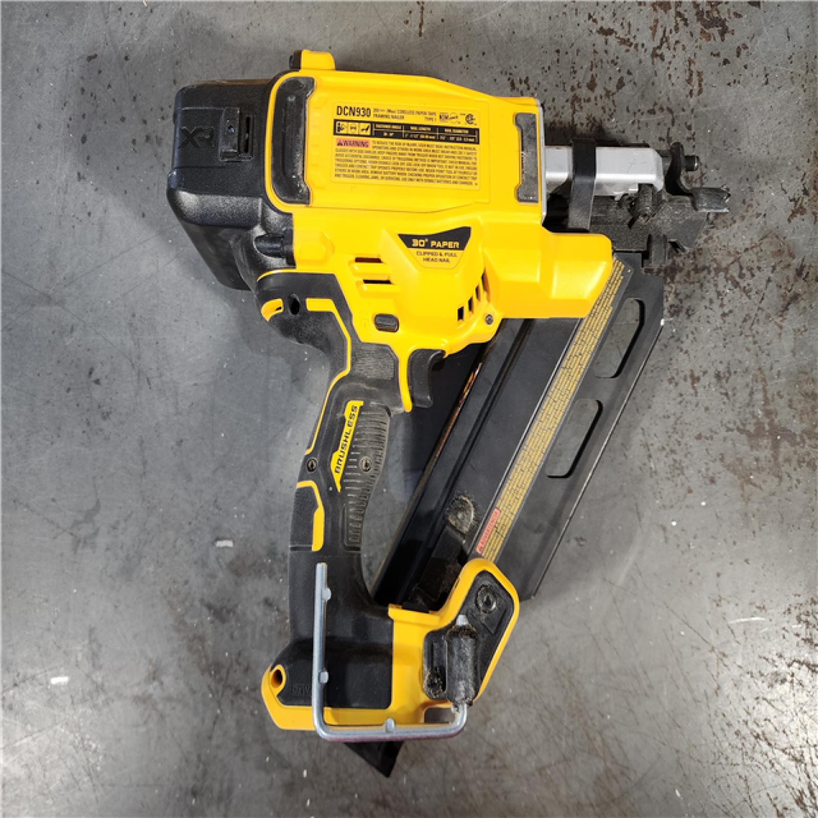 HOUSTON LOCATION - AS-IS DEWALT 20-Volt 30Â° Cordless Framing Nailer (Tool-Only)