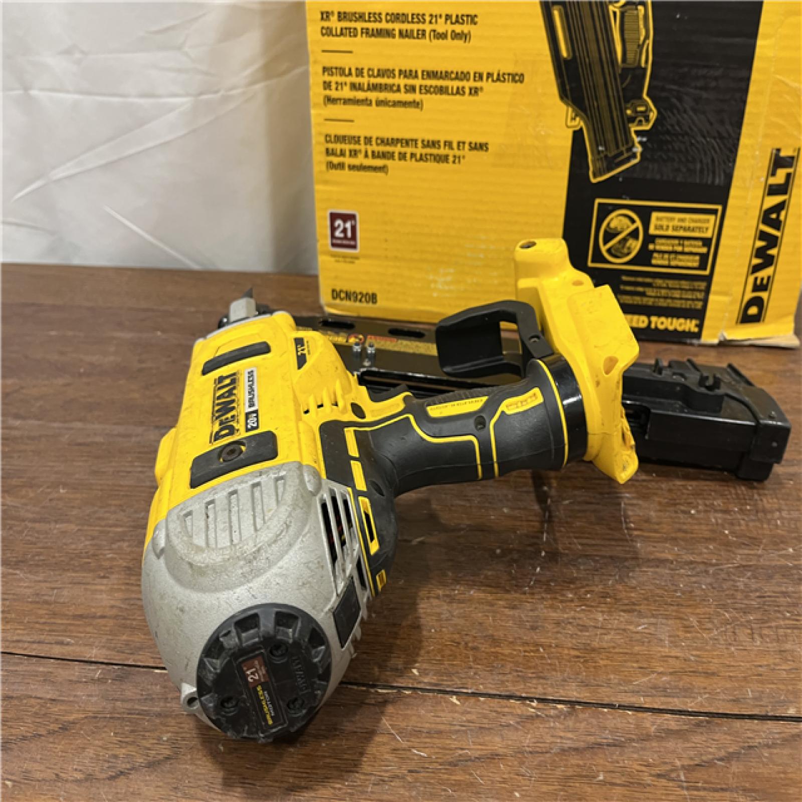 AS-ISDEWALT 20-Volt 21Â° Cordless Framing Nailer (Tool-Only)