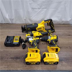 AS-IS DeWALT Atomic 20v Max Brushless Cordless 4-tool Combo Kit Atomic 20v Max Brushless Cordless 4-tool Combo Kit