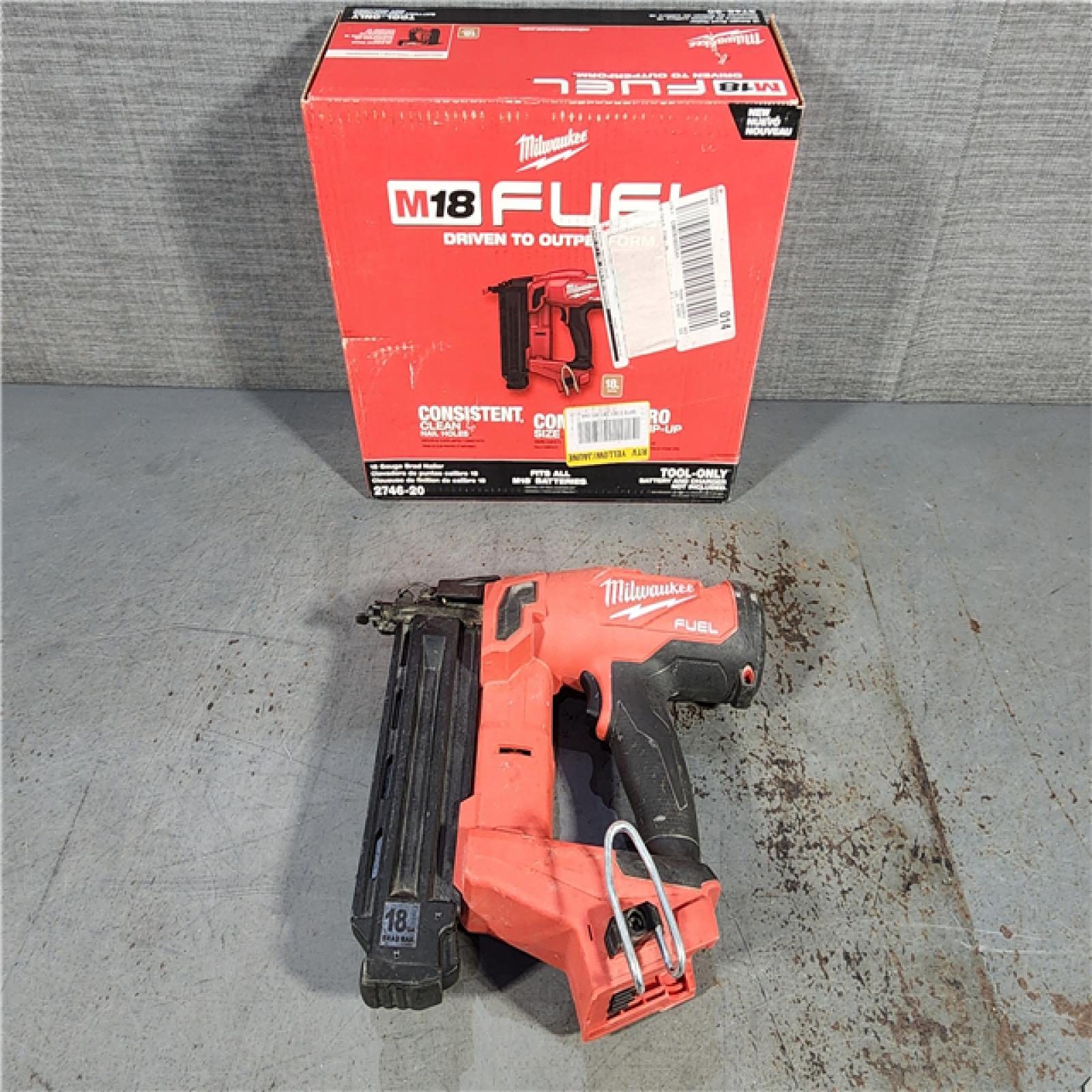 HOUSTON LOCATION - AS-IS Milwaukee M18 Fuel 18V Brushless 18-Gauge Brad Nailer 2746-20 (Bare Tool)