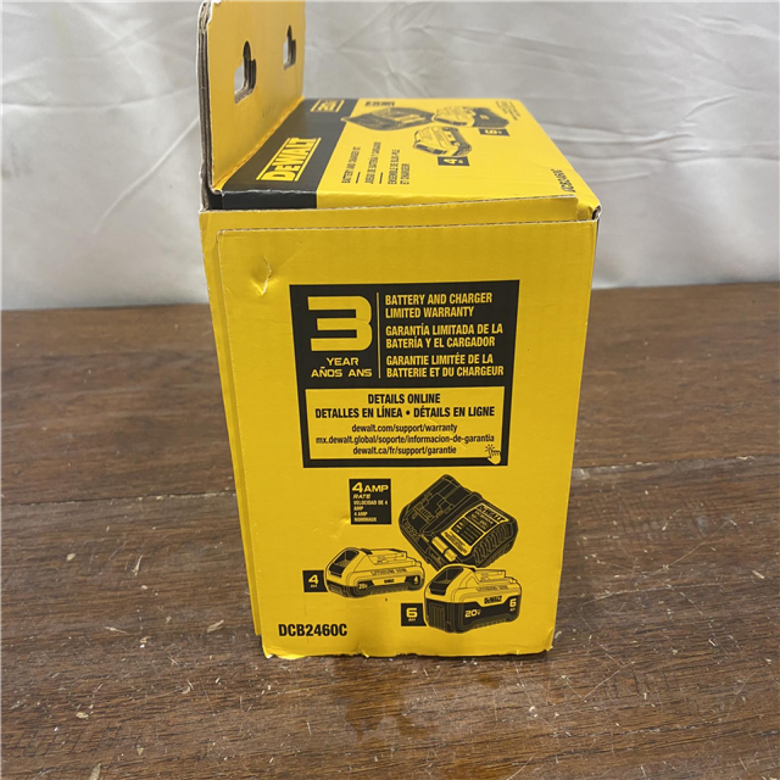 NEW DEWALT 20V MAX Lithium-Ion 6.0Ah and 4.0Ah Battery and Charger Starter Kit