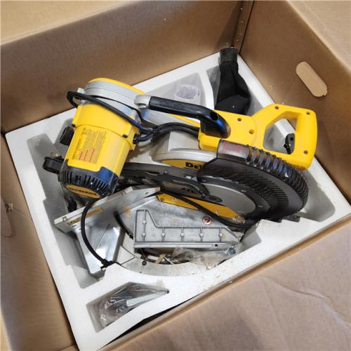 AS-IS DeWalt 15 Amp Corded 12 in. Compound Double Bevel Miter Saw