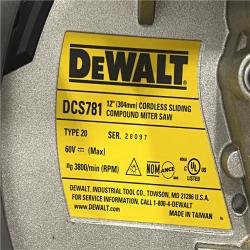 AS-IS DeWalt DCS781 54v XR FLEXVOLT Cordless Sliding Mitre Saw 305mm No Batteries No Charger No Case