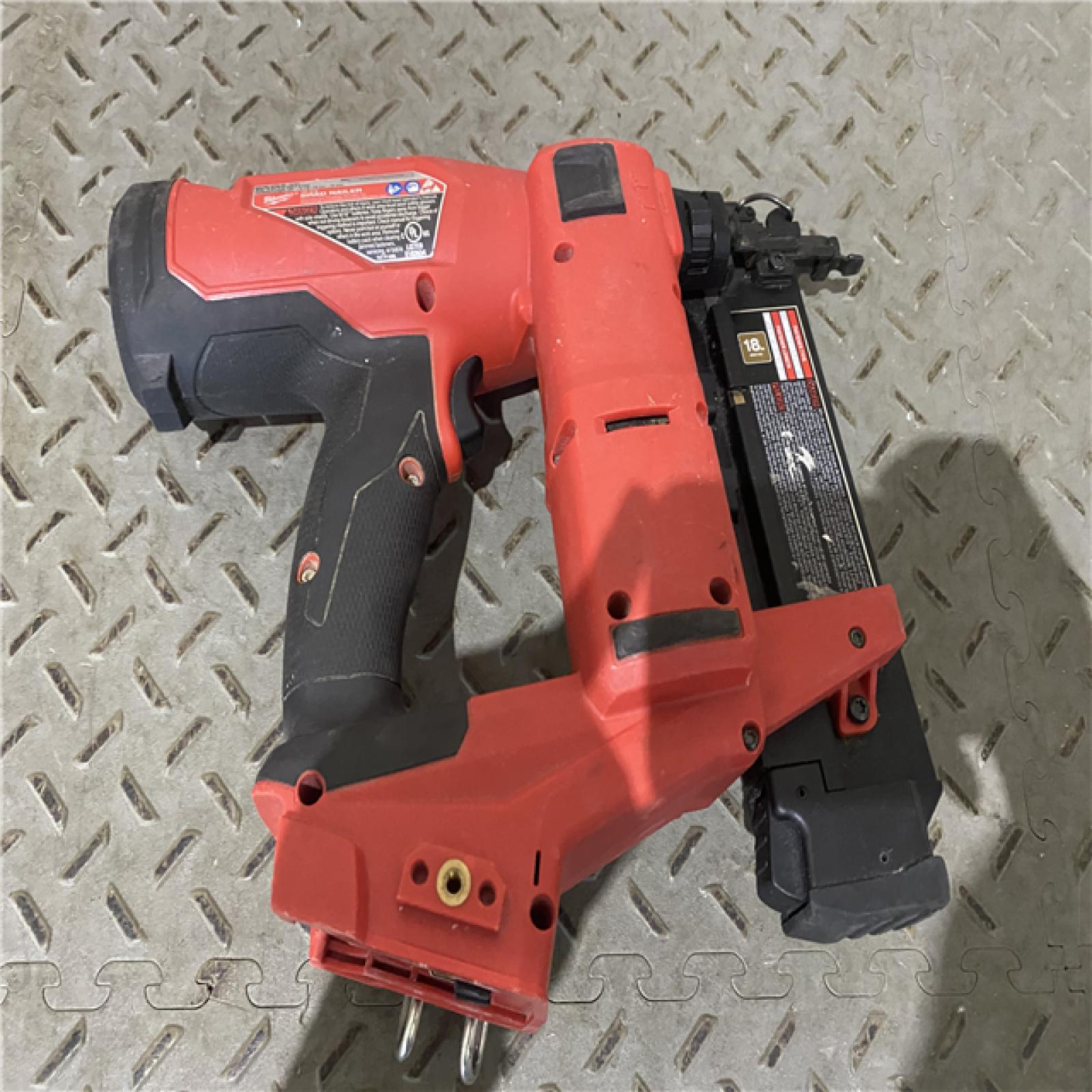 Houston location AS-IS Milwaukee M18 Fuel 18V Brushless 18-Gauge Brad Nailer 2746-20 (Bare Tool)