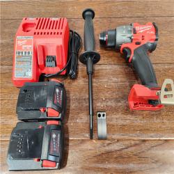 AS-IS Milwaukee M18 FUEL Lithium-Ion Brushless Cordless 1/2 in. Hammer Drill Driver Kit