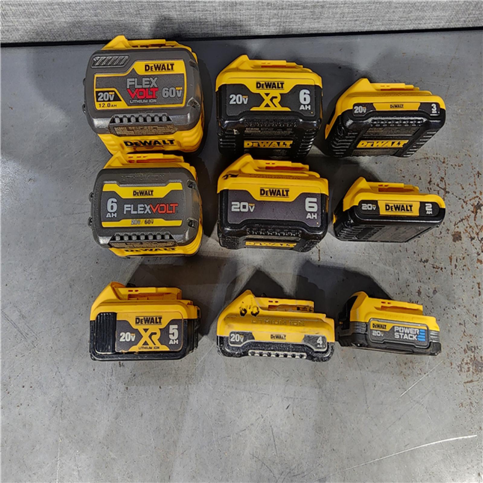 HOUSTON LOCATION - AS-IS DEWALT BATTERY PACK QTY - 15