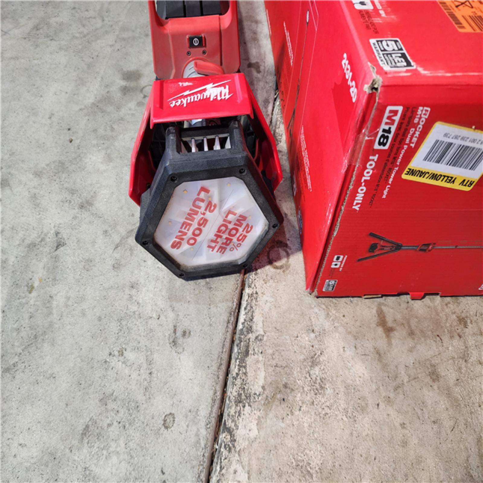 HOUSTON LOCATION - AS-IS Milwaukee M18 18V Cordless Rocket Dual Power Tower Light (Tool Only)