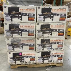 DALLAS LOCATION - Blackstone 36-in Culinary Omnivore Griddle with Hood 4-Burner Liquid Propane Flat Top Grill PALLET - (8 UNITS)