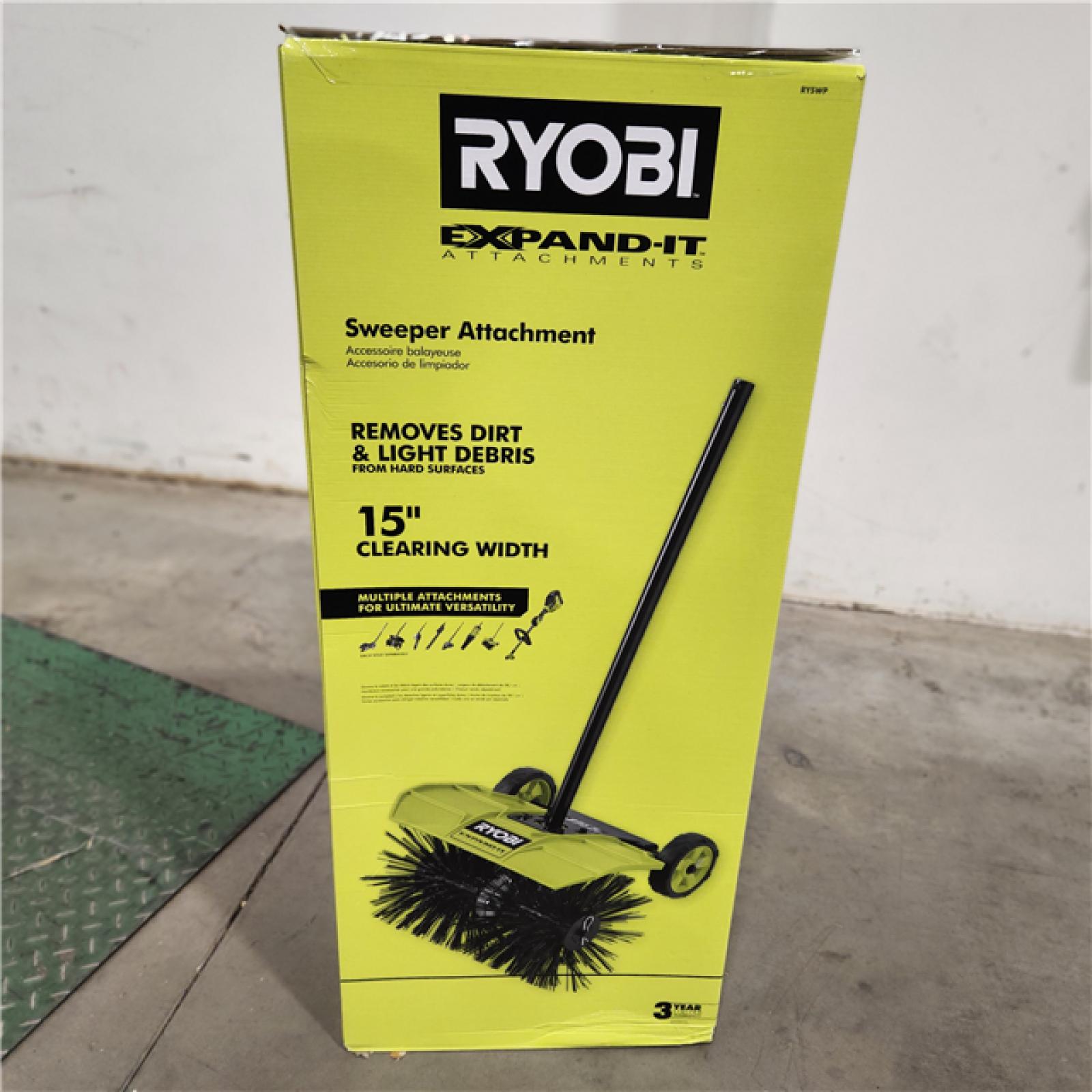 NEW-  RYOBI Expand-It Sweeper Attachment