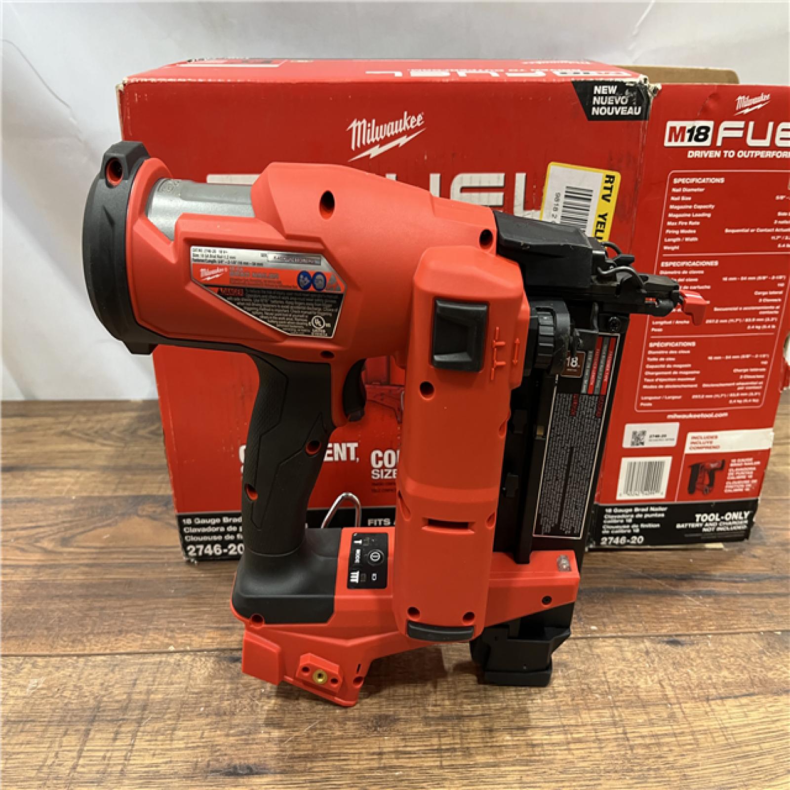 AS IS Milwaukee M18 Fuel 18V Brushless 18-Gauge Brad Nailer 2746-20 (Bare Tool)