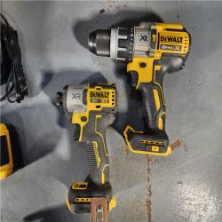 HOUSTON LOCATION - AS-IS DEWALT 20-Volt Lithium-Ion Cordless 3-Tool Combo Kit with FLEXVOLT 9 Ah and 20V 6 Ah Batteries and Charger (NO TOOL BAG)