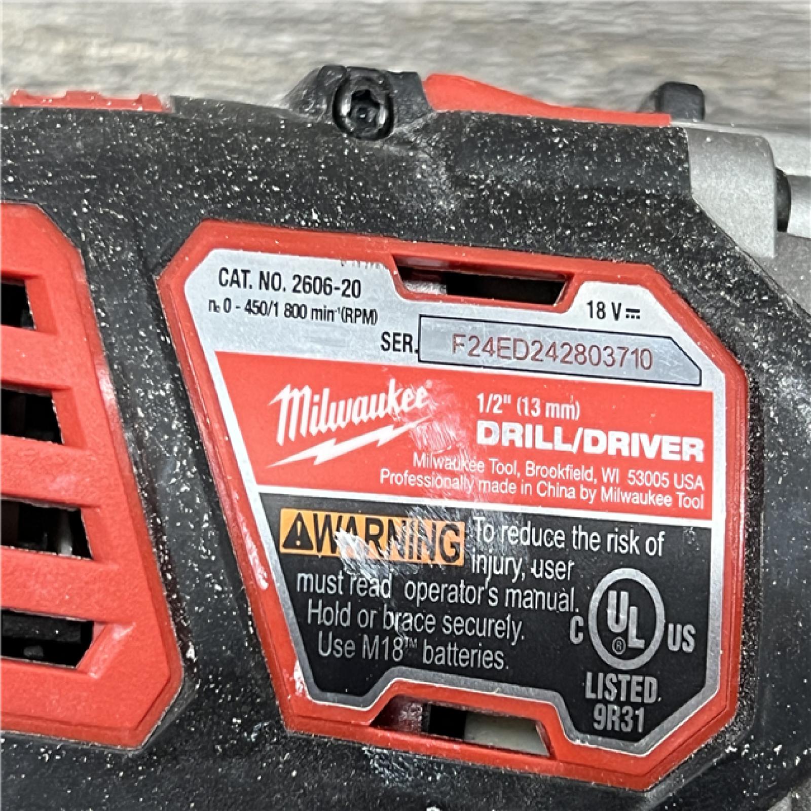 AS-IS Milwaukee M18 18-Volt Lithium-Ion Cordless Combo Tool Kit (5-Tool) with (1) 3.0Ah and (1) 1.5Ah Battery, (1) Charger, (1) Tool Bag