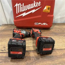 AS-IS Milwaukee M18 FUEL 18V Lithium-Ion Brushless Cordless Hammer Drill and Impact Driver Combo Kit (2-Tool) with 2 Batteries