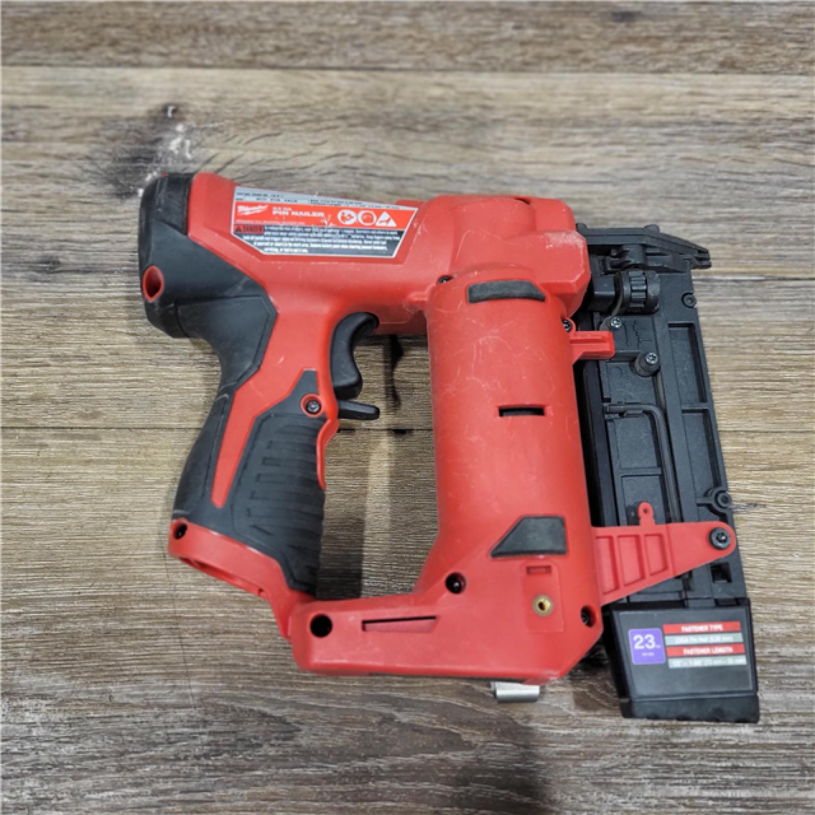 AS-IS Milwaukee 2540-20 12V 23 Gauge Cordless Pin Nailer (Tool Only)