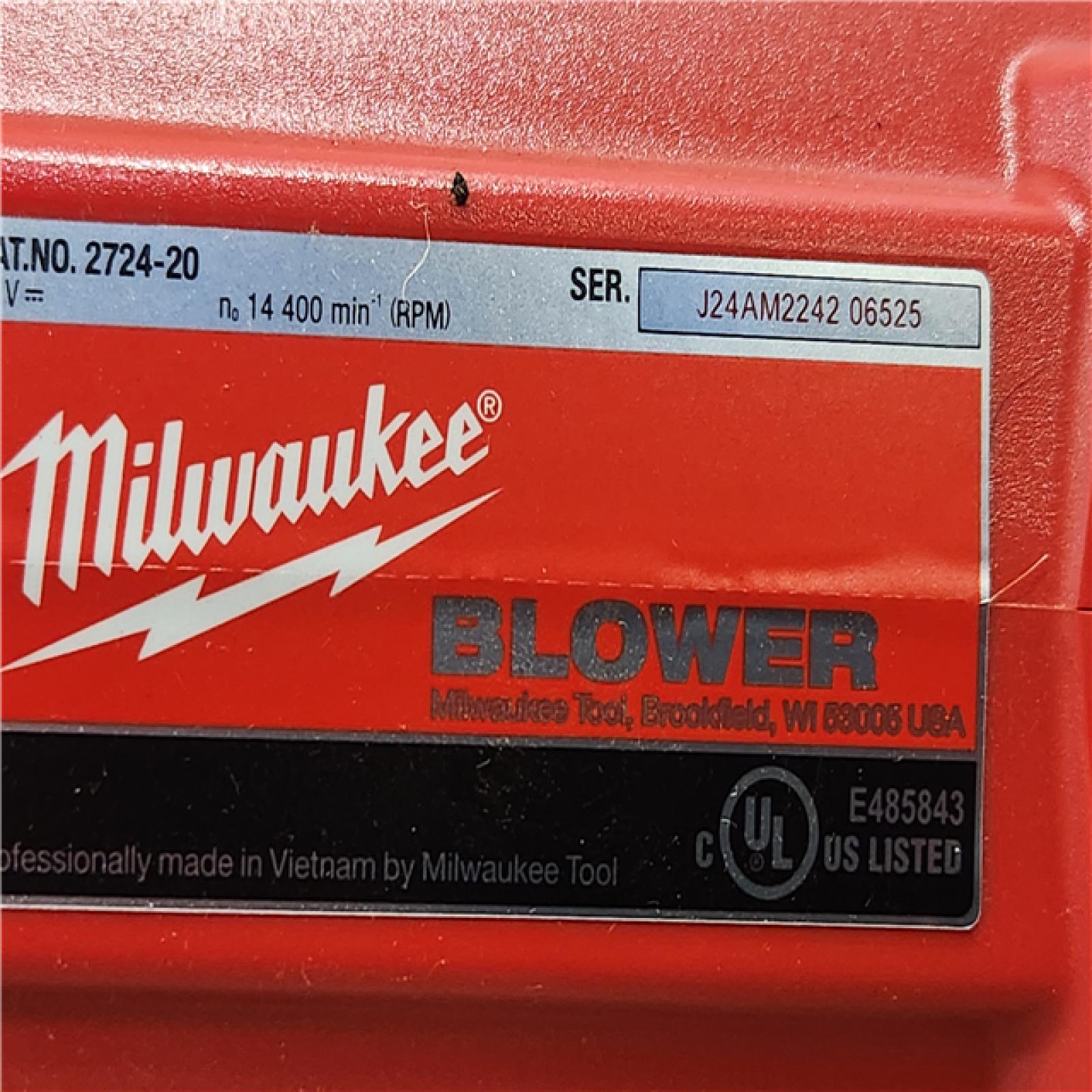 Phoenix Location Appears NEW Milwaukee M18 FUEL 120 MPH 450 CFM 18V Lithium-Ion Brushless Cordless Handheld Blower Kit with 8.0 Ah Battery, Rapid Charger 2724-21HD