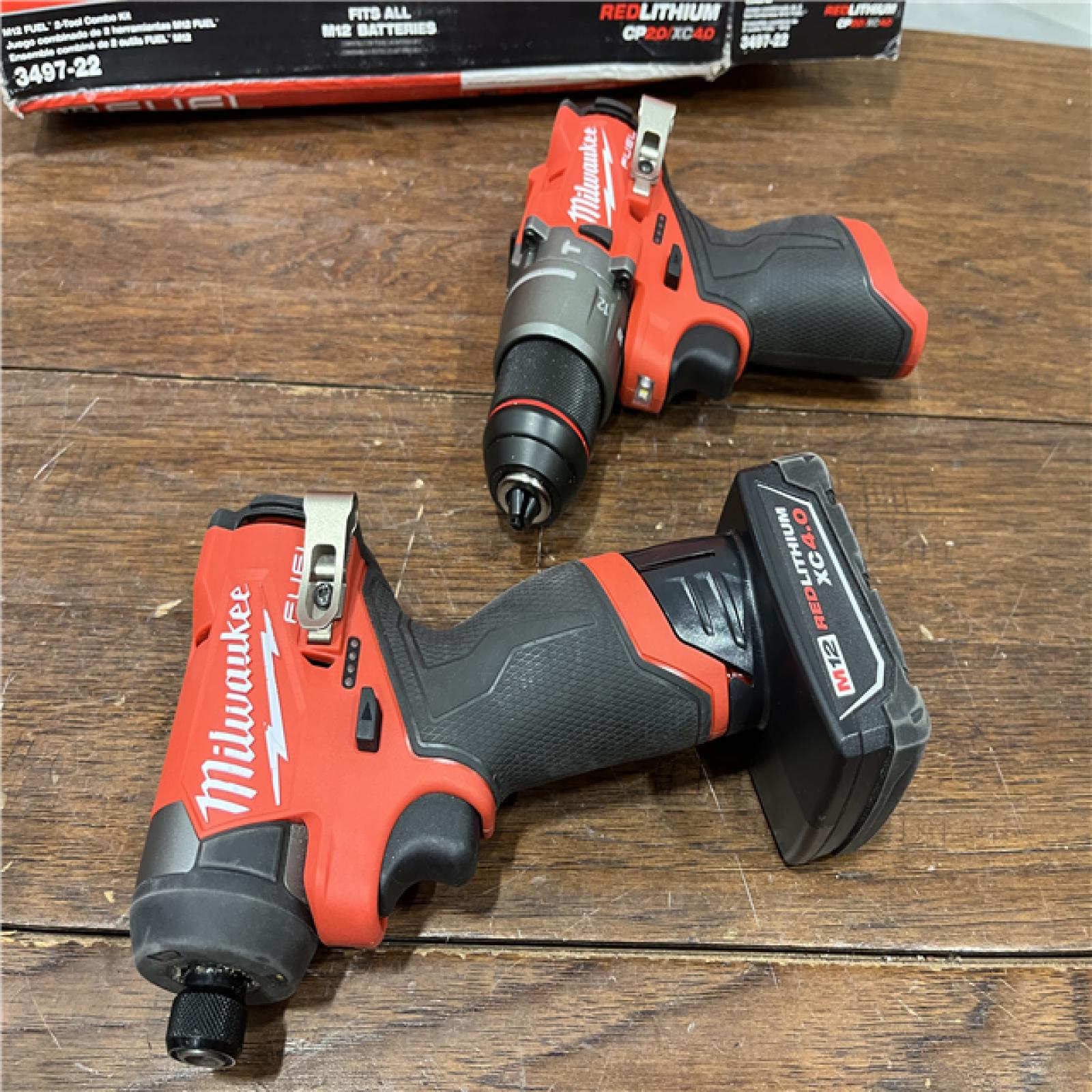 AS-ISMilwaukee 3497-22 12V Brushless Hammer Drill and Impact Driver Combo Kit