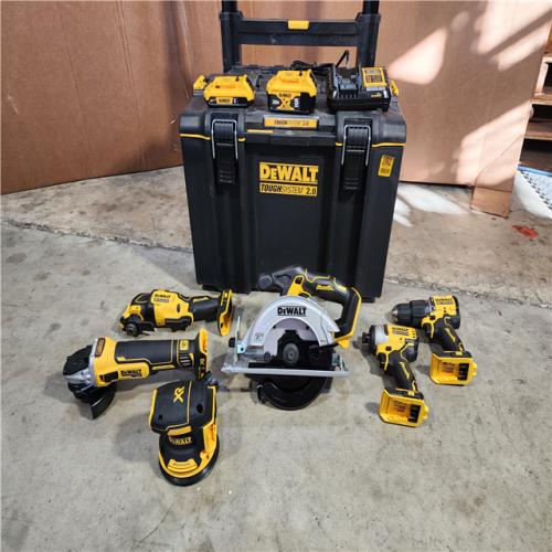 HOUSTON LOCATION - AS-IS (APPEARS LIKE NEW) Dewalt 20-Volt MAX ToughSystem Lithium-Ion 6-Tool Cordless Combo Kit