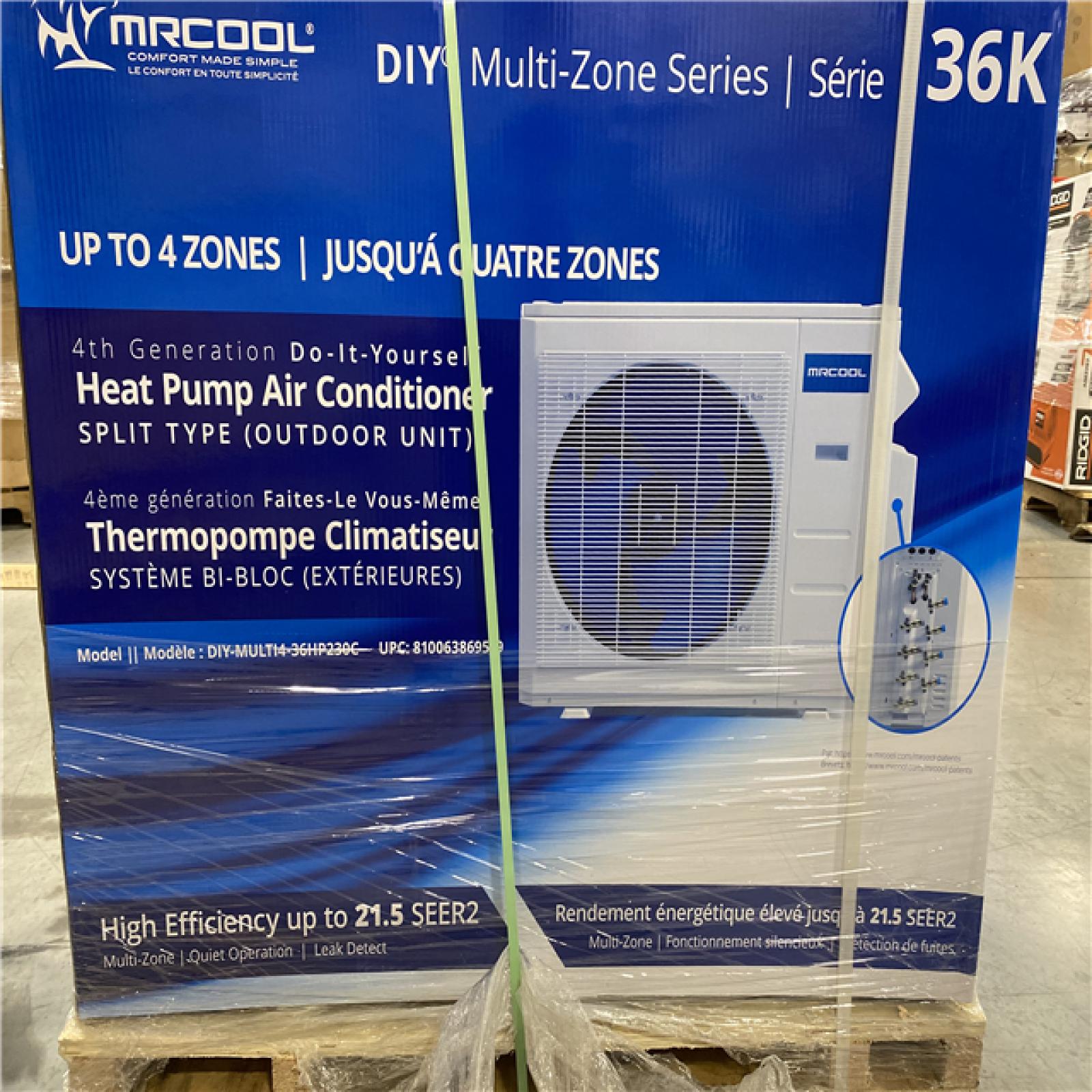 DALLAS LOCATION - MRCOOL DIY MULTI-ZONE HEAT AIR CONDITIONER (OUTDOOR UNIT ONLY)