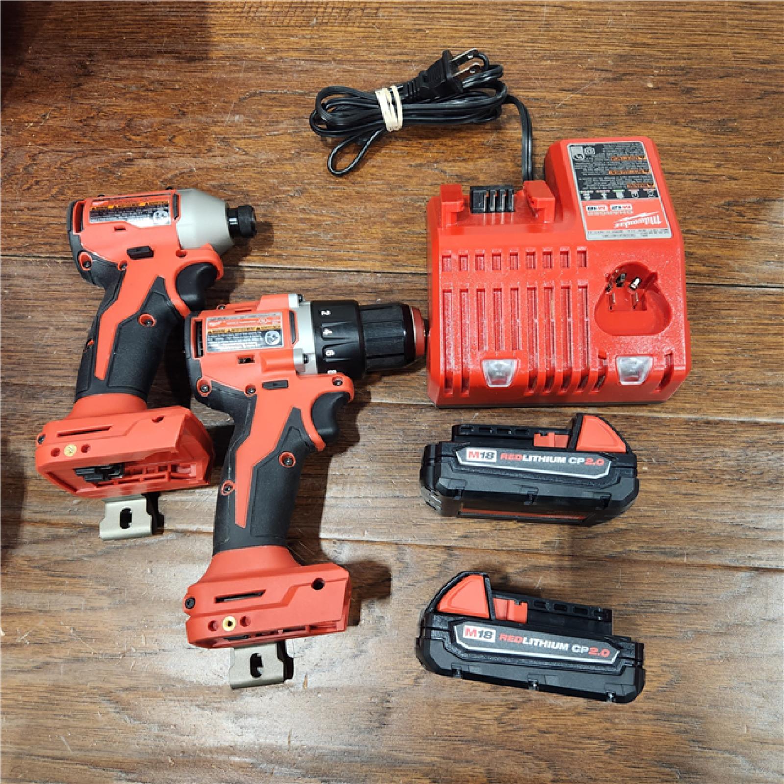 AS-IS Milwaukee M18 Compact Brushless 2-Tool Combo Kit