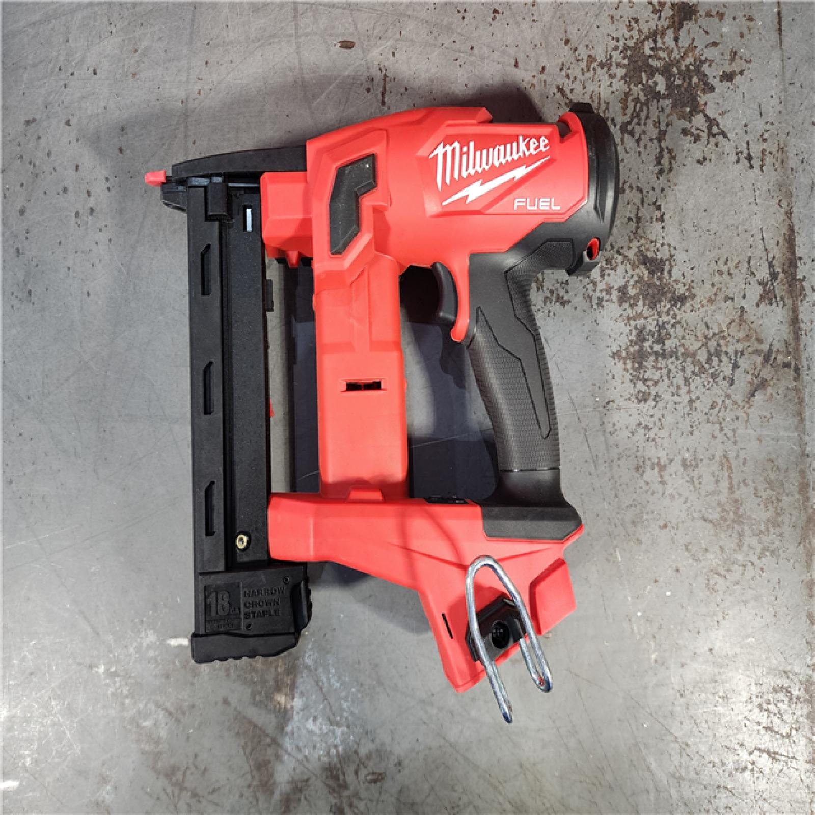 HOUSTON LOCATION - AS-IS M18 FUEL 18-Volt Lithium-Ion Brushless Cordless 18-Gauge 1/4 in. Narrow Crown Stapler (Tool-Only)