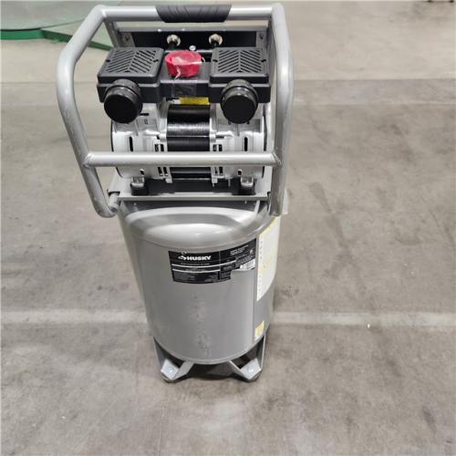 DALLAS LOCATION - AS-IS Husky 20 Gal. 165 PSI Vertical Electric Quiet Air Compressor