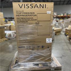 DALLAS LOCATION - Vissani 18 cu. ft. Top Freezer Refrigerator DOE in White