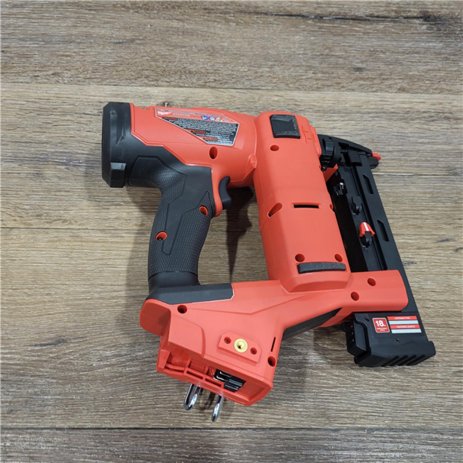 AS-IS M18 FUEL 18-Volt Lithium-Ion Brushless Cordless 18-Gauge 1/4 in. Narrow Crown Stapler (Tool-Only)