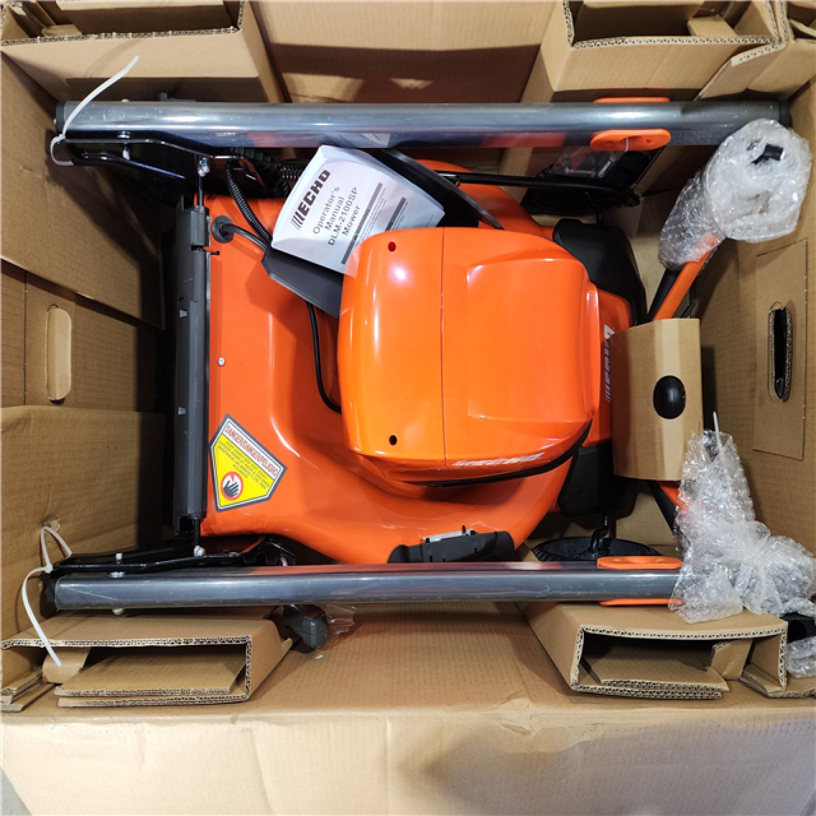 HOUSTON LOCATION - AS-IS (APPEARS LIKE NEW) Echo 21 in. Lawn mower W/ BATTERY & CHARGER