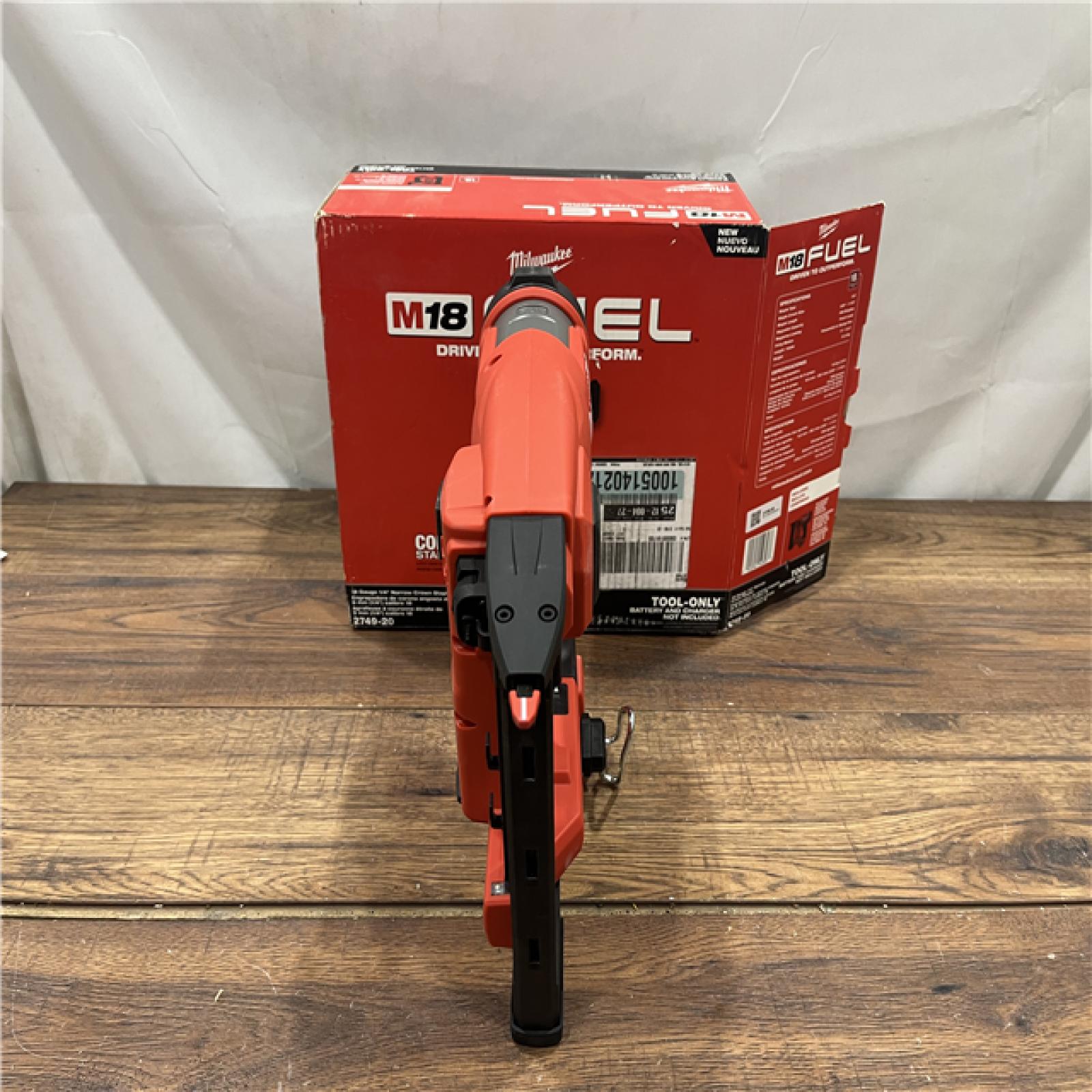 AS-IS M18 FUEL 18-Volt Lithium-Ion Brushless Cordless 18-Gauge 1/4 in. Narrow Crown Stapler (Tool-Only)