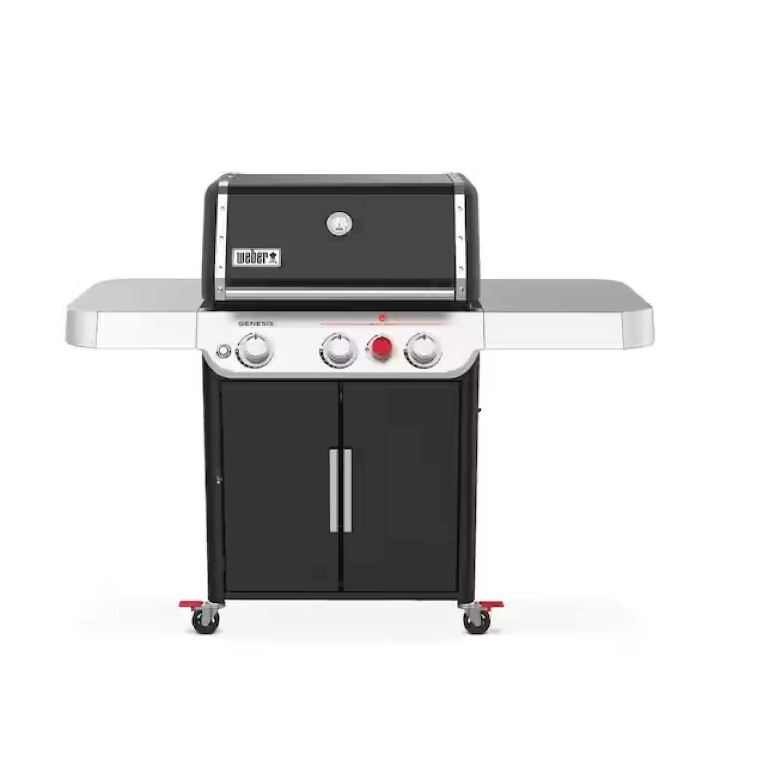 DALLAS LOCATION - Weber Genesis E-325s 3-Burner Liquid Propane Gas Grill in Black with Built-In Thermometer