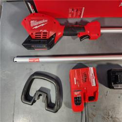 HOUSTON LOCATION - AS-IS (APPEARS LIKE NEW) M18 FUEL 18V Lithium-Ion Brushless Cordless String Trimmer with QUIK-LOK Attachment Capability and 8.0 Ah Battery