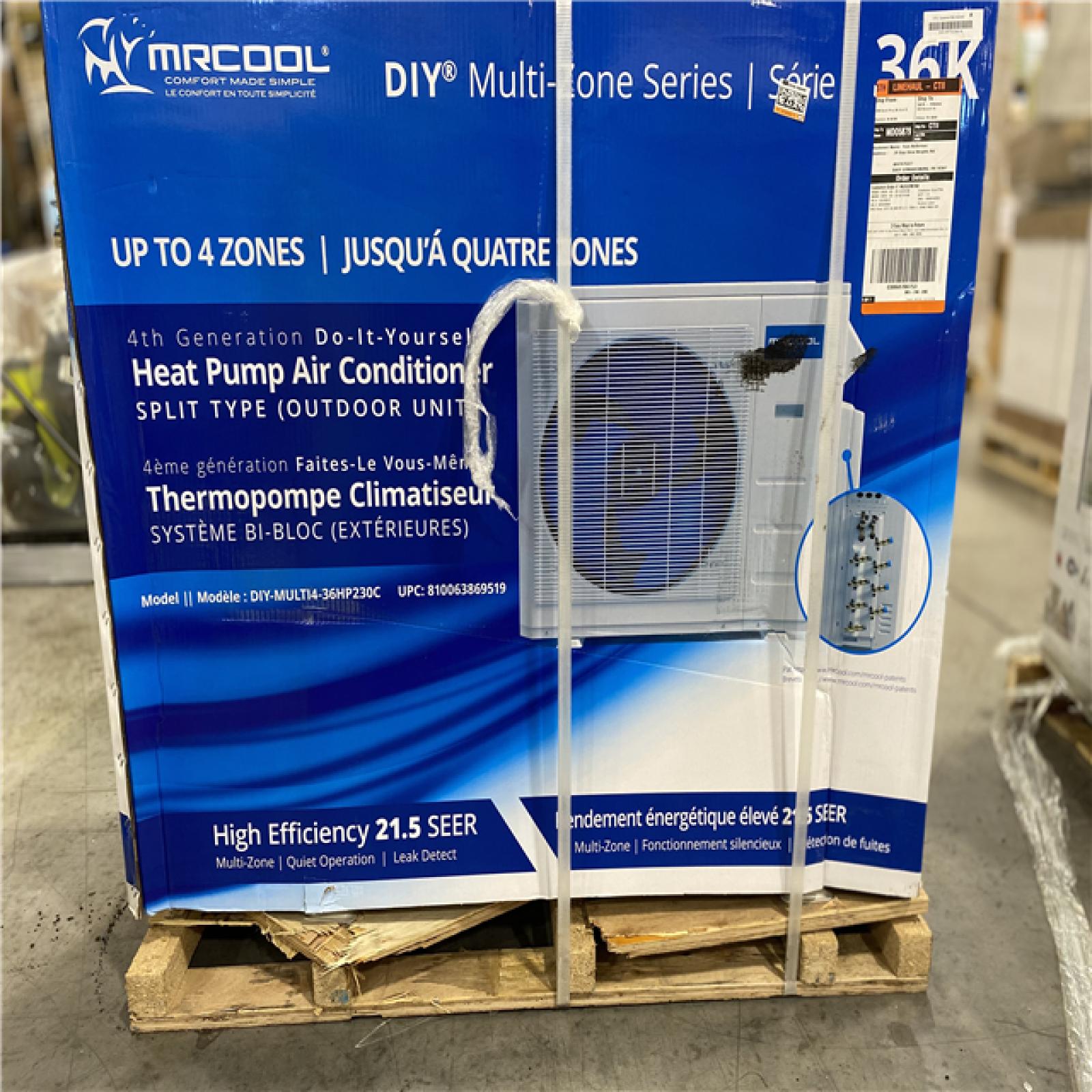 DALLAS LOCATION - MRCOOL DIY MULTI-ZONE HEAT AIR CONDITIONER (OUTDOOR UNIT ONLY)