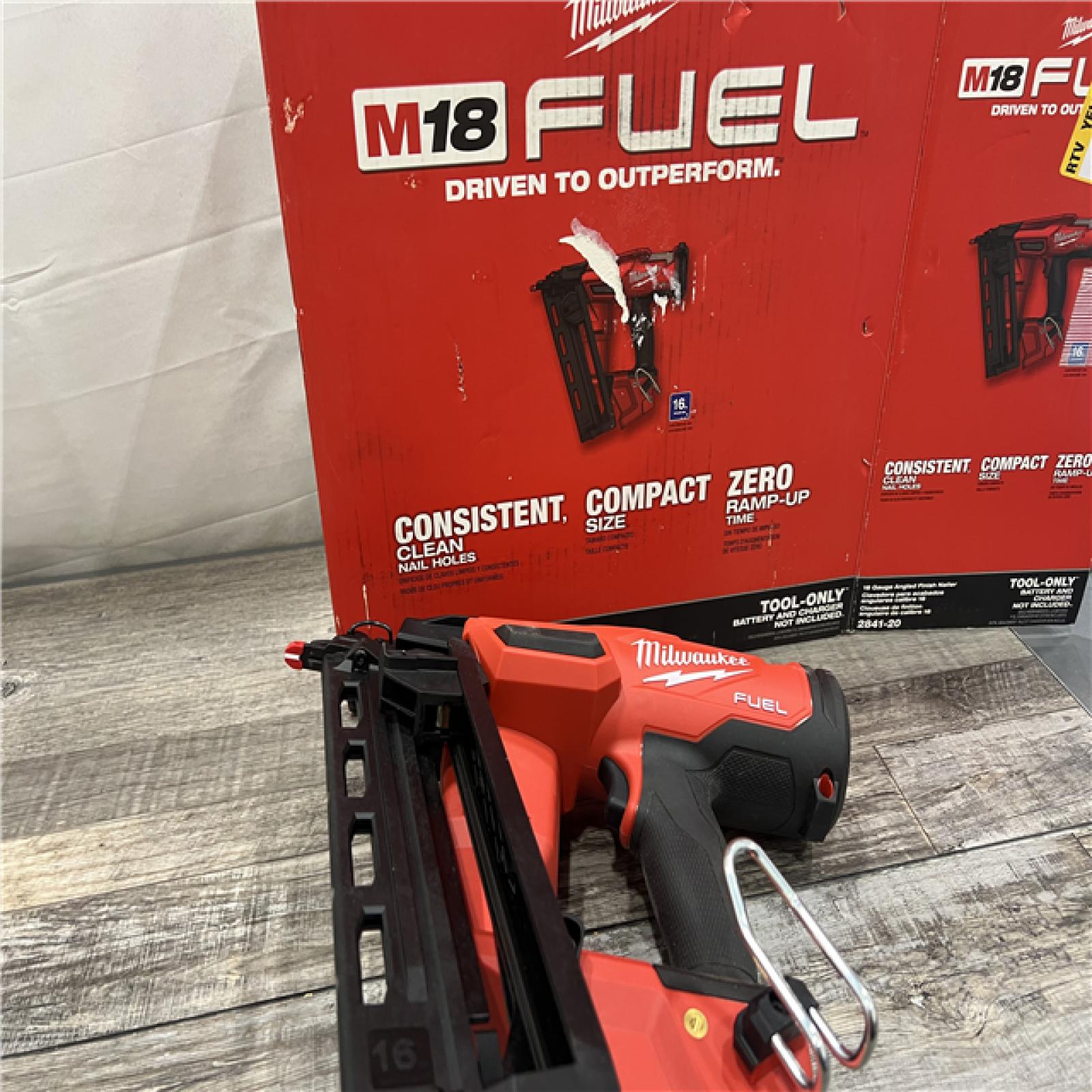 AS-IS Milwaukee 2841-20 18V Cordless Gen II 16 Gauge Angled Finish Nailer (Tool Only)