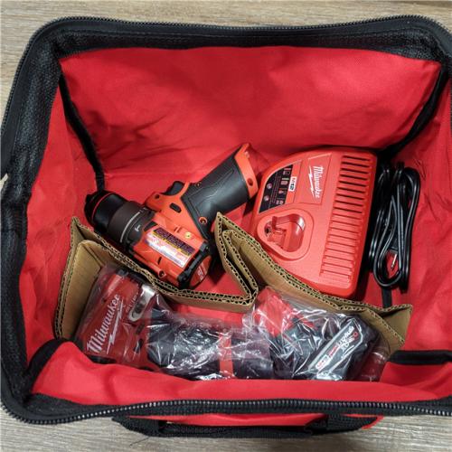 AS-IS Milwaukee 3497-22 12V Brushless Hammer Drill and Impact Driver Combo Kit