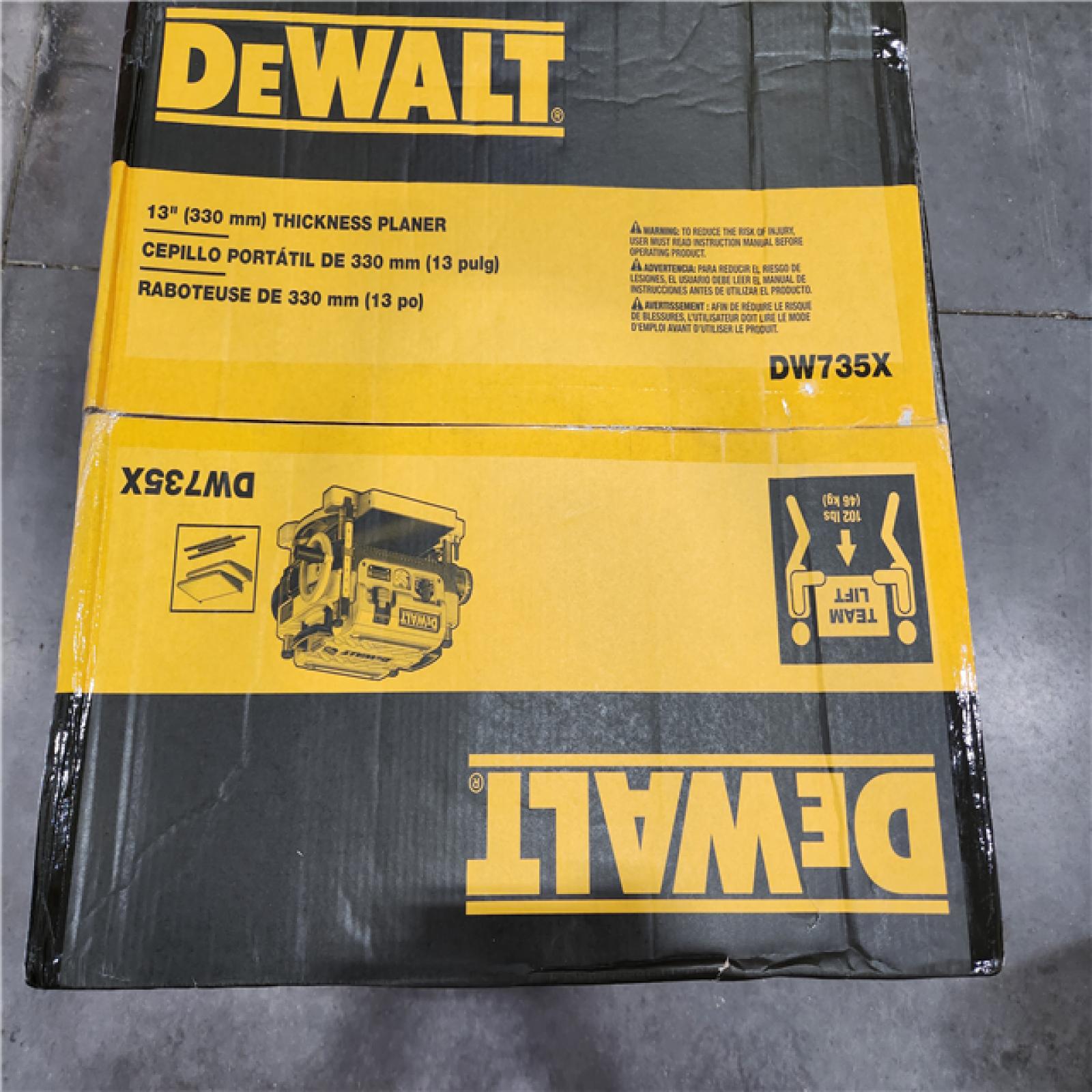 New DEWALT 15 Amp Corded 13 in. Heavy-Duty 2-Speed Thickness Planer, In Feed Table and Out Feed Table