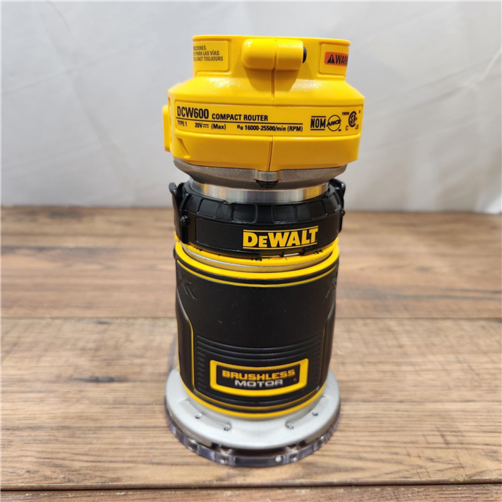 AS-IS Dewalt 20V MAX XR Brushless Cordless Compact Router (Tool Only)