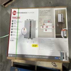 DALLAS LOCATION - Rheem Performance Platinum 9.5 GPM Smart Super High Efficiency Indoor or Outdoor Natural Gas Tankless Water Heater