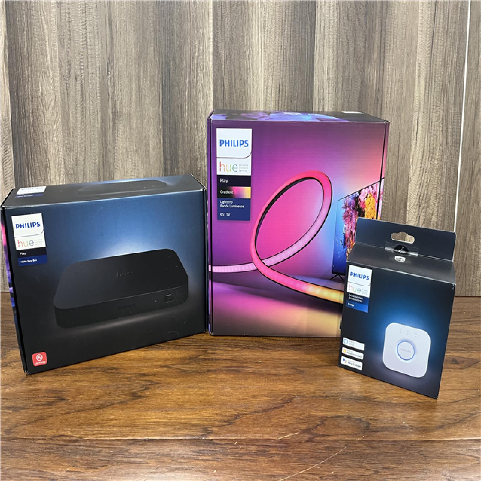 AS-IS Philips Grand Prix bundle: Sync Box + Play Gradient Lightstrip 65