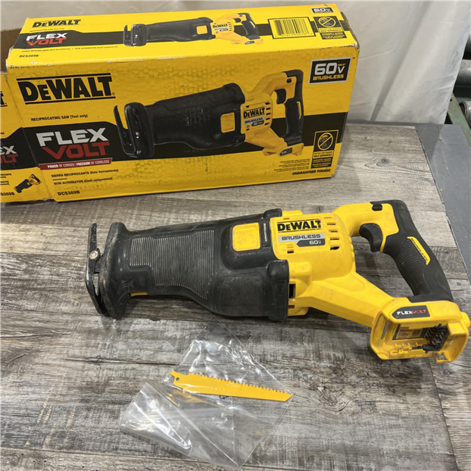 AS-IS DeWalt DCS389B FLEXVOLT 60V MAX Cordless Brushless Reciprocating Saw (Tool-Only)