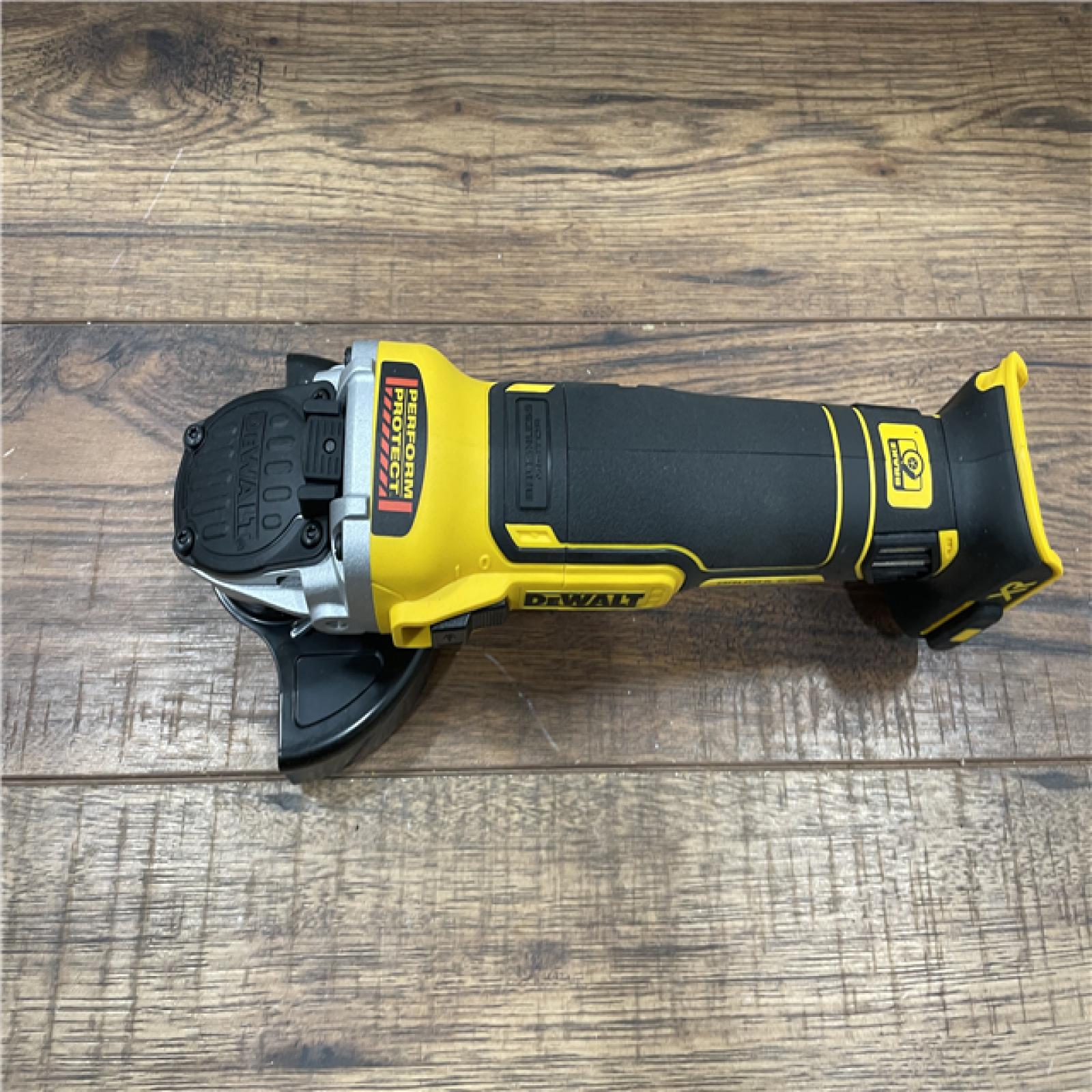 AS-IS DEWALT 20V MAX XR Cordless Brushless 4.5 in. Slide Switch Small Angle Grinder (TOOL ONLY)