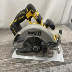 AS-IS DEWALT 20V MAX Cordless Brushless 7-1/4 in. Sidewinder Style Circular Saw with FLEXVOLT ADVANTAGE (Tool Only)