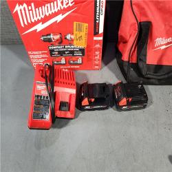 HOUSTON LOCATION - AS-IS M18 18V Lithium-Ion Brushless Cordless Compact Drill/Impact Combo Kit (2-Tool) W/(2) 2.0 Ah Batteries, Charger & Bag