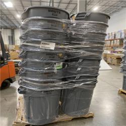 DALLAS LOCATION - Brute 32 Gal. Grey Vented Trash Can  ( PALLET 36  UNITS )