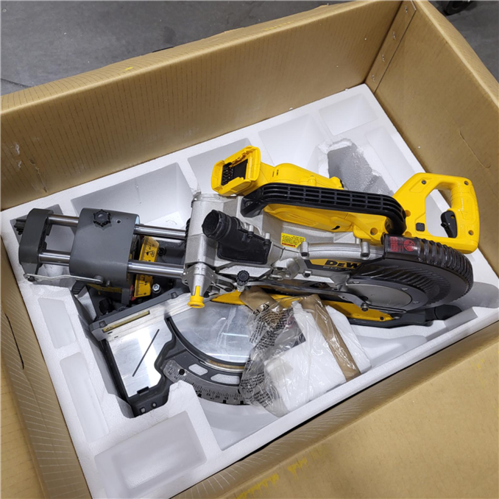 AS-IS DEWALT 60V Lithium-Ion 12 in. Cordless Sliding Miter Saw (Tool Only)